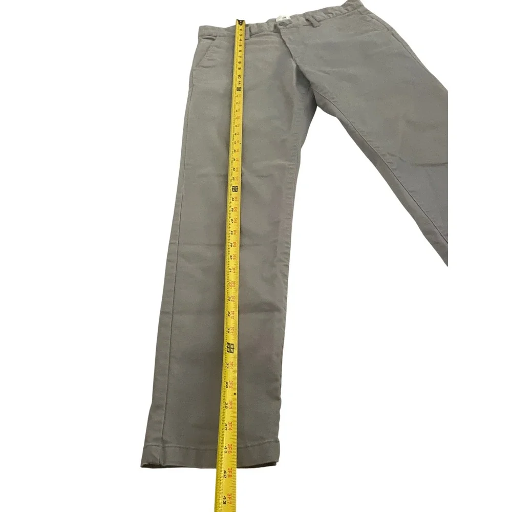HM Mens Slim Fit Chino Pants Grey Size 32x32 Stretch Cotton Trousers 1019838-8